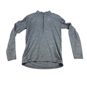 Nike Gray Long Sleeve Athletic Top Size S